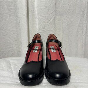 Lulu Hun Retro Mary-Jane Loafers Black (Women's Size 9)